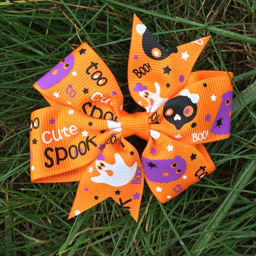 Girls Halloween Hair Bow